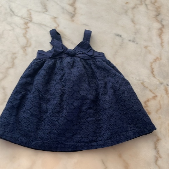 Gap Baby Oshkosh Girl 18/24 months Eyelet Dress Bundle of 3 Red Blue - Picture 6 of 12